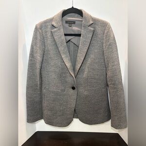 Ann Taylor Gray Melange Wool Blend Hutton Blazer Size 4